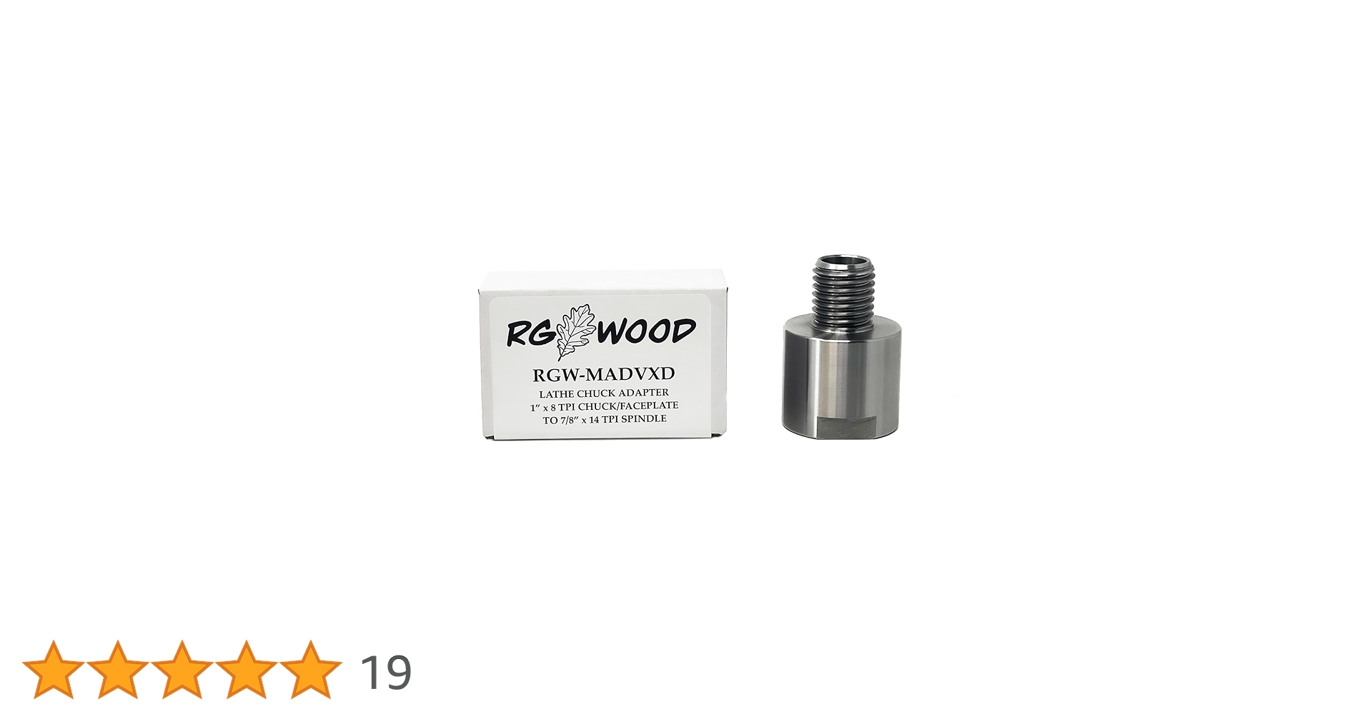 RGWOOD Lathe Chuck Faceplate Adapter for 7/8